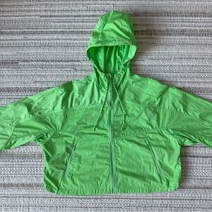 Lululemon Women's Windbreaker Jacket Size 6, Light Weight, Green Full Zip